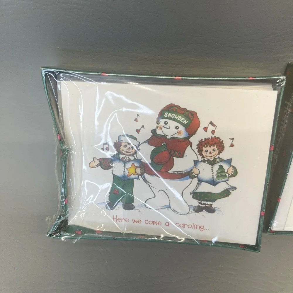 Raggedy Ann & Andy Snowden & Friends 18 Holiday Cards Sealed Vintage 90s lot